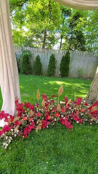 ivory ceiling for wedding arch decoratrions