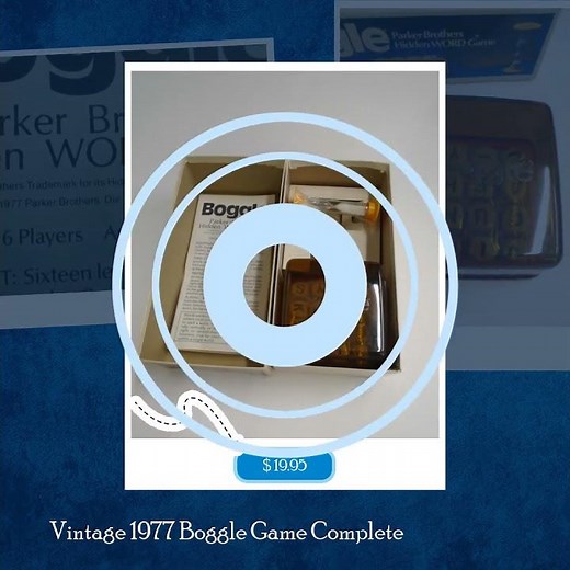 Vintage 1977 Boggle Game Complete