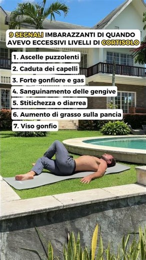 ECCO 9 SEGNALI IMBARAZZANTI CHE INDICANO CHE IL TUO CORTISOLO E' ALLE STELLE!