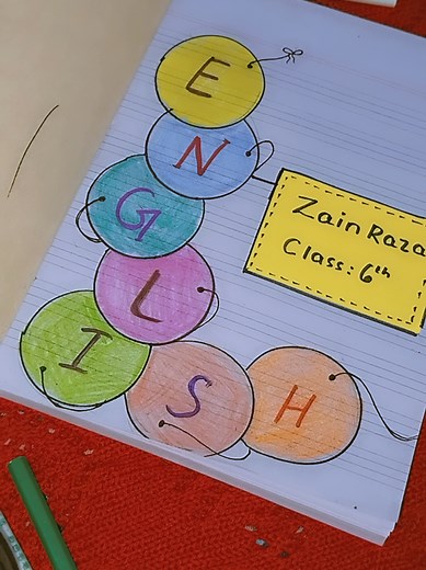 Creative English Front Page Designs for Your Projects