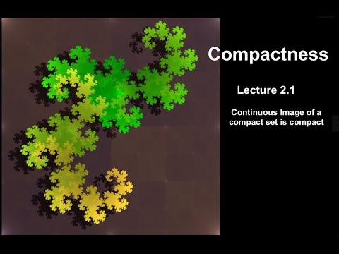 Continuous Image of a Compact set is compact