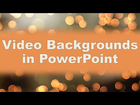 Video Backgrounds in PowerPoint