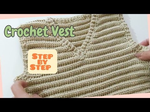 📌 Crochet Vest for 3-Year-Old Boy . Step by Step Tutorial 🧶✨