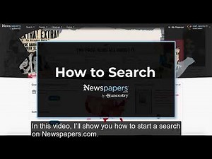 How to Search on Newspapers.com