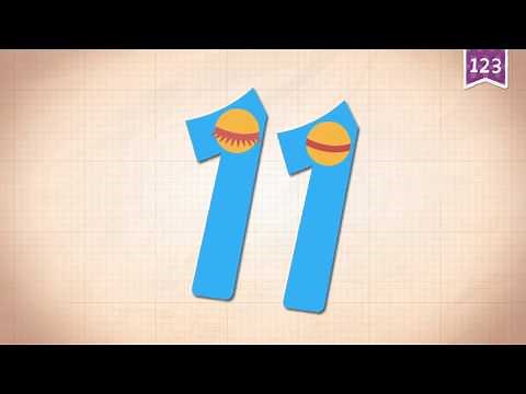 Learn Number Eleven 11 in English & Counting, Math by Endless Alphabet Kids Educational Video