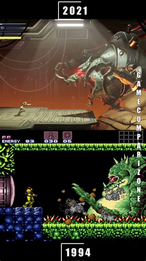 This is how 27 years of graphics evolution look like - Metroid Kraid Evolution