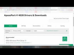 Xerox ApeosPort V 4020 Driver Download
