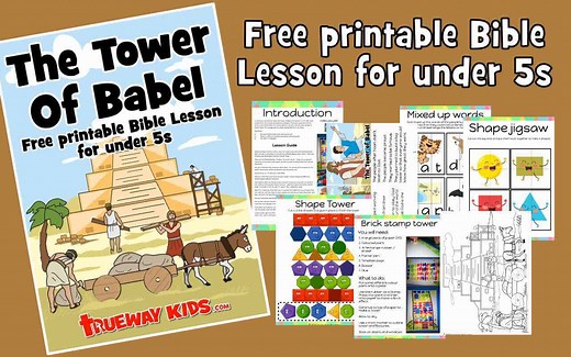 The Tower of Babel - Free printable Bible lesson for kids - Trueway Kids