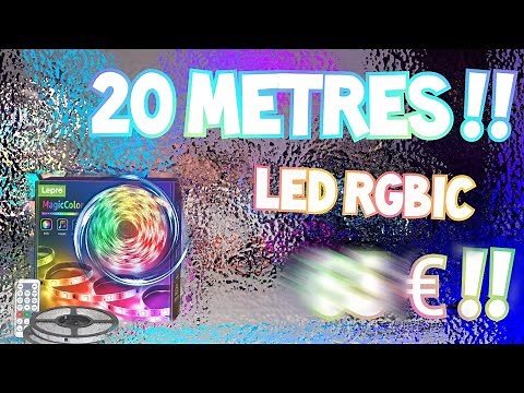INCROYABLE ! Un Ruban LED DREAMCOLORS RGBIC Musical de 20 mètres !