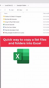 3.3K views · 18 reactions | How to copy a list of folders and files into Excel #readysteadyexcel #Excel #Microsoft365 #timesavingtips #MicrosoftAmbassador | Ready Steady Excel | Facebook