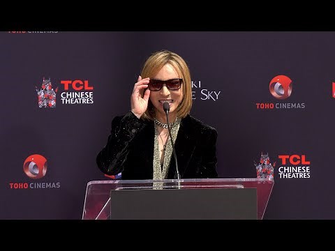 Yoshiki Speech at his Handprint and Footprint Ceremony