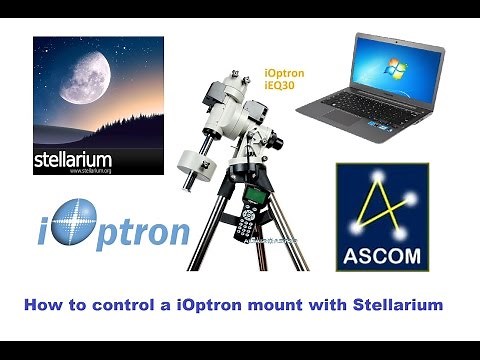 Tutorial on how to control an iOptron mount with Stellarium