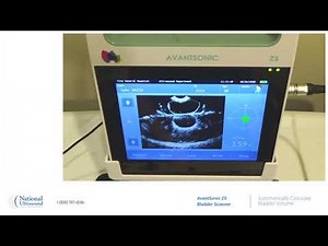 Avantsonic Z5 Bladder Scanner - Automatically Calculate Bladder Volume Video Training Demonstration.