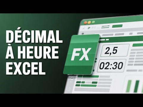 ⚡📈 Excel : Convertissez un Décimal en Heure Facilement !