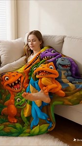 762 reactions · 104 shares | Got this for the kids and they’re obsessed! 練It’s super warm and soft, and those cute dinosaur prints make it their favorite blanket ever  Perfect for cuddles, naptime, or just cozying up while watching movies — they can’t get enough of it! ✨ | Nicetasty | Facebook