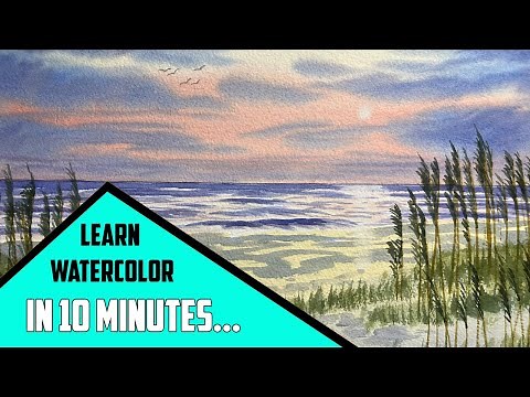 10 Minute Watercolor Tutorial for Absolute Beginners - Start Painting Today!