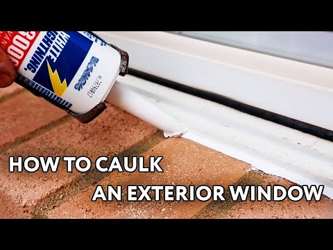 How to Caulk/Seal an Exterior Window