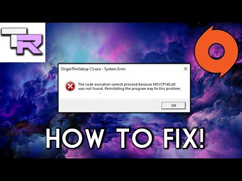 How to fix Origin Setup MSVCP140.dll and VCRUNTIME140.dll Error | Updated 2023 Fix!!