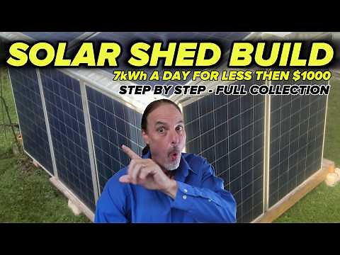 How to Build a 12v Solar Shed - Master Collection #diysolar