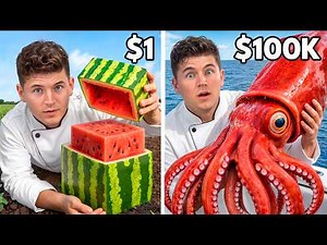 $1 vs $100,000 Rare Foods