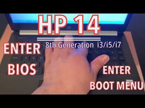 HP 14 | How To Enter Bios Configuration Settings | Boot Options | USB Boot Key