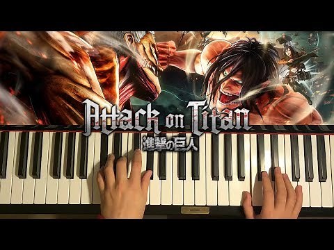 Attack On Titan - Opening 1 - Guren No Yumiya (Piano Tutorial Lesson)