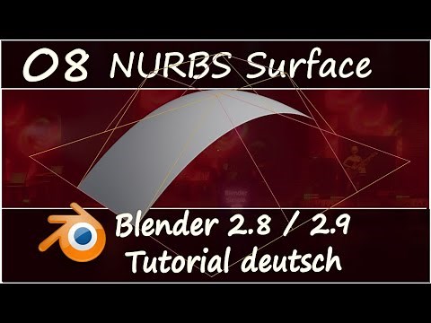 Add Menu 08 | NURBS Surface Modeling | for Blender 2.8 and Blender 2.9 | German Tutorial