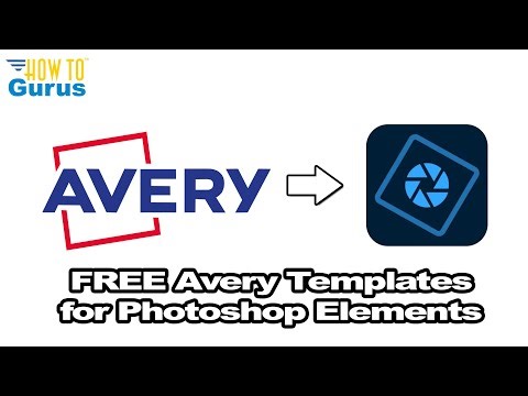 How to Use Avery Label FREE Templates in Photoshop Elements