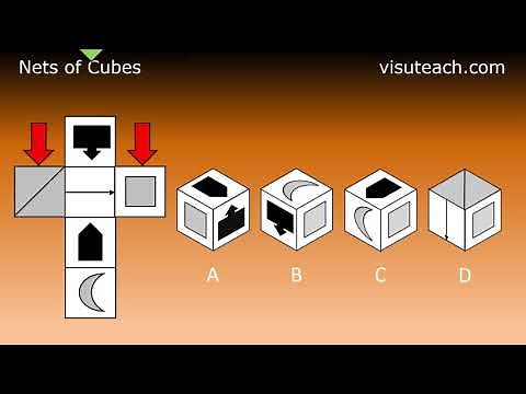 Nets of Cubes - Spatial & Non-Verbal Reasoning (11 Plus)