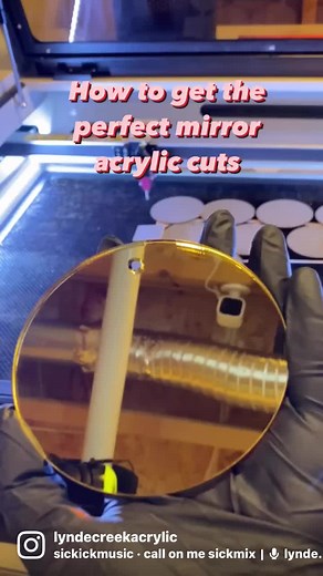 How to cut the perfect piece of mirrored acrylic #lasercutting #laserengraving #mirroredacrylic