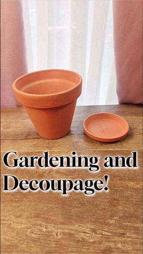 Stunning DIY Decoupage Terra Cotta Pot Craft! 🌿✨