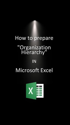 Creating Organisational Hierarchy in Microsoft Excel