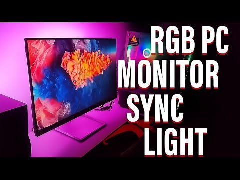 PC Monitor RGB Sync Light Setup — Transform Your Gaming Experience