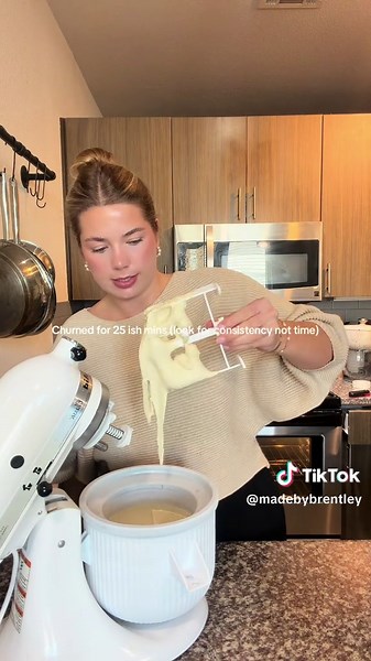 Sugar free and corn syrup free ice cream!! • 2 cups heavy cream 1 cup whole milk 2/3 cup honey or maple syrup (you can adjust to your sweetness) 1 teaspoon salt 1.5 tablespoons vanilla bean paste or extract 6 egg yolks