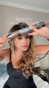 Boucles avec un lisseur super tuto