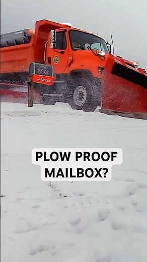 Plow proof mailbox?