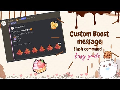 ˚ ༘♡ ⋆｡˚ How to setup a custom boost message with mimu | slash commands | Easy