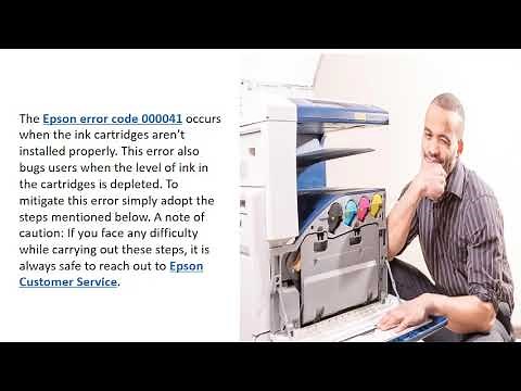 How to Fix Epson Printer Error Code 000041 | Epson Printer Support