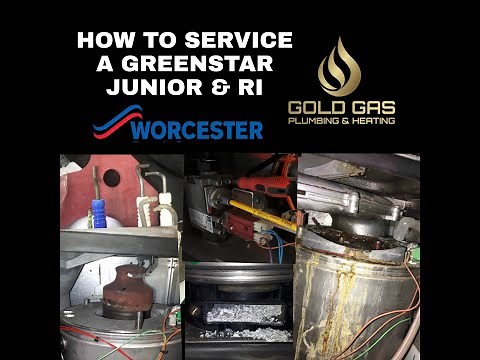 BOILER SERVICE - HOW TO SERVICE A BOILER, STEP BY STEP - Worcester Greenstar Junior & RI