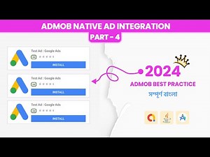 AdMob Native Ad Integration Tutorial | Part 4 | Android Studio (Java)