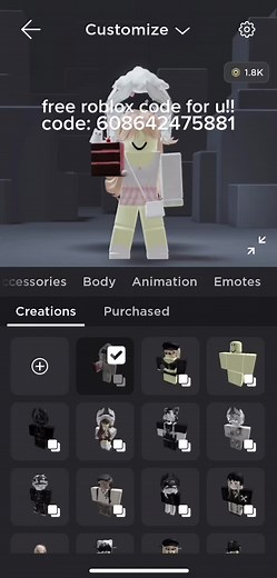 free rblx code! #roblox #codes