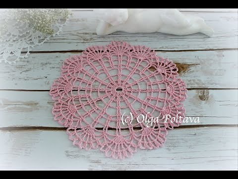 Small Beginner's Doily Crochet Video Tutorial