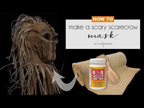 scary DIY scarecrow mask