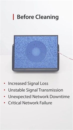Fiber Cleaning Test: Before vs After | Reduce Insertion Loss with FS #shorts
