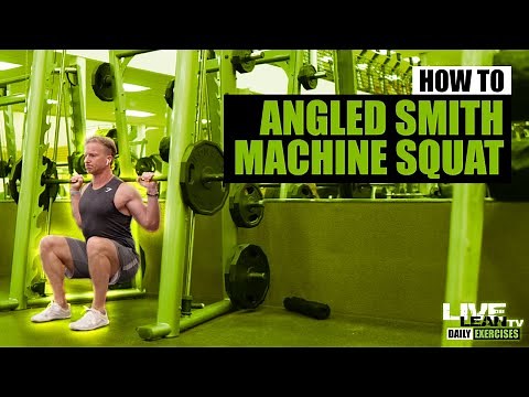 How To Do An ANGLED SMITH MACHINE BACK SQUAT | Exercise Demonstration Video and Guide