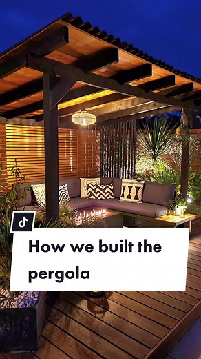 How we built the pergola 🪚🔨 It's been a long time since I shared how...
