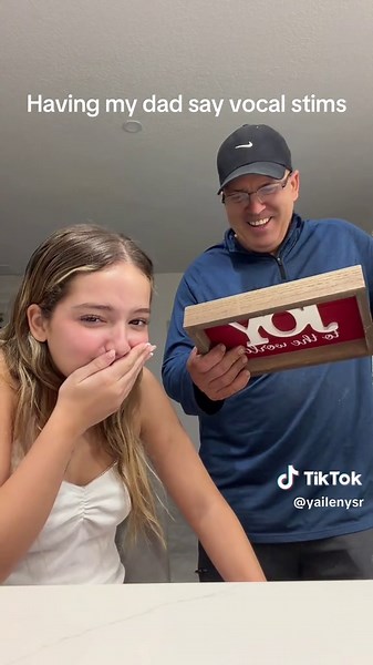 Who did better mom or dad?@emi💝 #vocalstims #funny #cubandad | Vocal Stimming