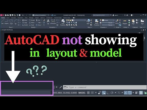 autocad not showing in layout and model space