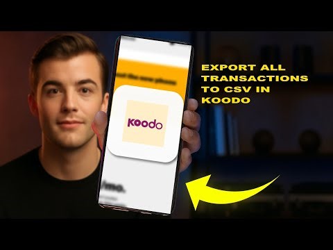 How To Export All Transactions To CSV In Koodo 2025 (FULL TUTORIAL)
