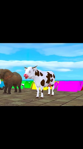 3D Animations of Cows in Action